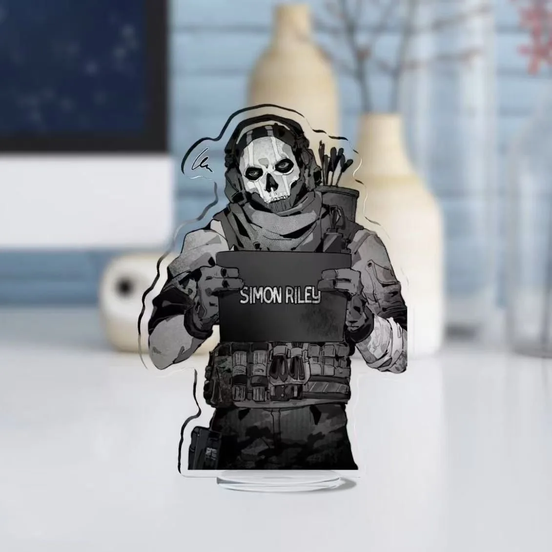 Call of Duty Simon Riley 141, специальный вентилятор Task Force Ghost, косплей, окружающее акриловое украшение для рабочего стола, подарок
Call of Duty Simon Riley 141, специальный вентилятор Task Force Ghost, косплей, окружающее акриловое украшение для рабочего стола, подарок