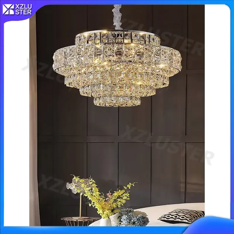 XZLUSTER Elegant European Crystal Chandelier Luxury Modern Designer Ceiling Lamp For Living Room Dining Room Bedroom Study
XZLUSTER Elegant European Crystal Chandelier Luxury Modern Designer Ceiling Lamp For Living Room Dining Room Bedroom Study