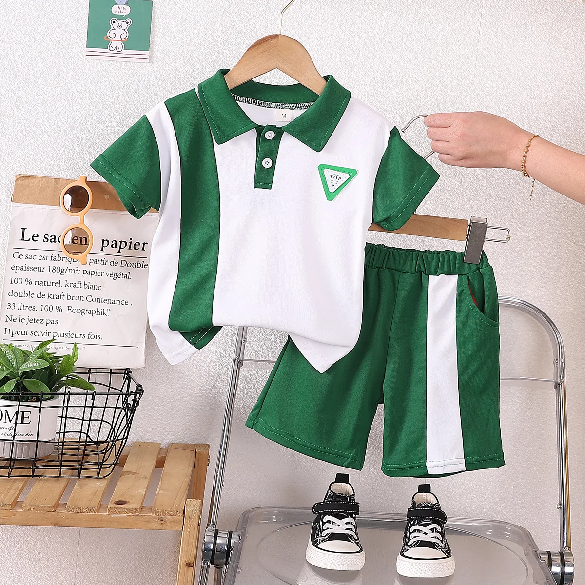 Boys' suit sports style 2025 new trendy 0-5 year old children's short-sleeved Polo shirt infant casual summer wear kids clothes
Boys' suit sports style 2025 new trendy 0-5 year old children's short-sleeved Polo shirt infant casual summer wear kids clothes