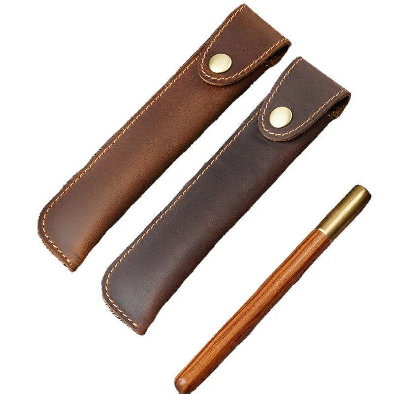 Custom Color Retro Crazy Horse Leather School Pen Holder Pouch Bag Carving Leather Genuine Leather Pencil Case Bag Pen Case
Custom Color Retro Crazy Horse Leather School Pen Holder Pouch Bag Carving Leather Genuine Leather Pencil Case Bag Pen Case