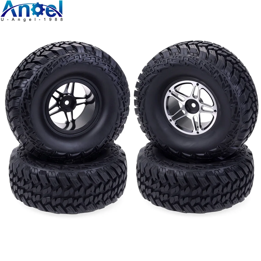 4Pcs 1.9" Aluminum alloy Wheel Rim & 1.9 Rubber Tires Set for 1/10 RC Crawler truck Redcat Axial SCX10 TRAXXAS TRX4
4Pcs 1.9" Aluminum alloy Wheel Rim & 1.9 Rubber Tires Set for 1/10 RC Crawler truck Redcat Axial SCX10 TRAXXAS TRX4