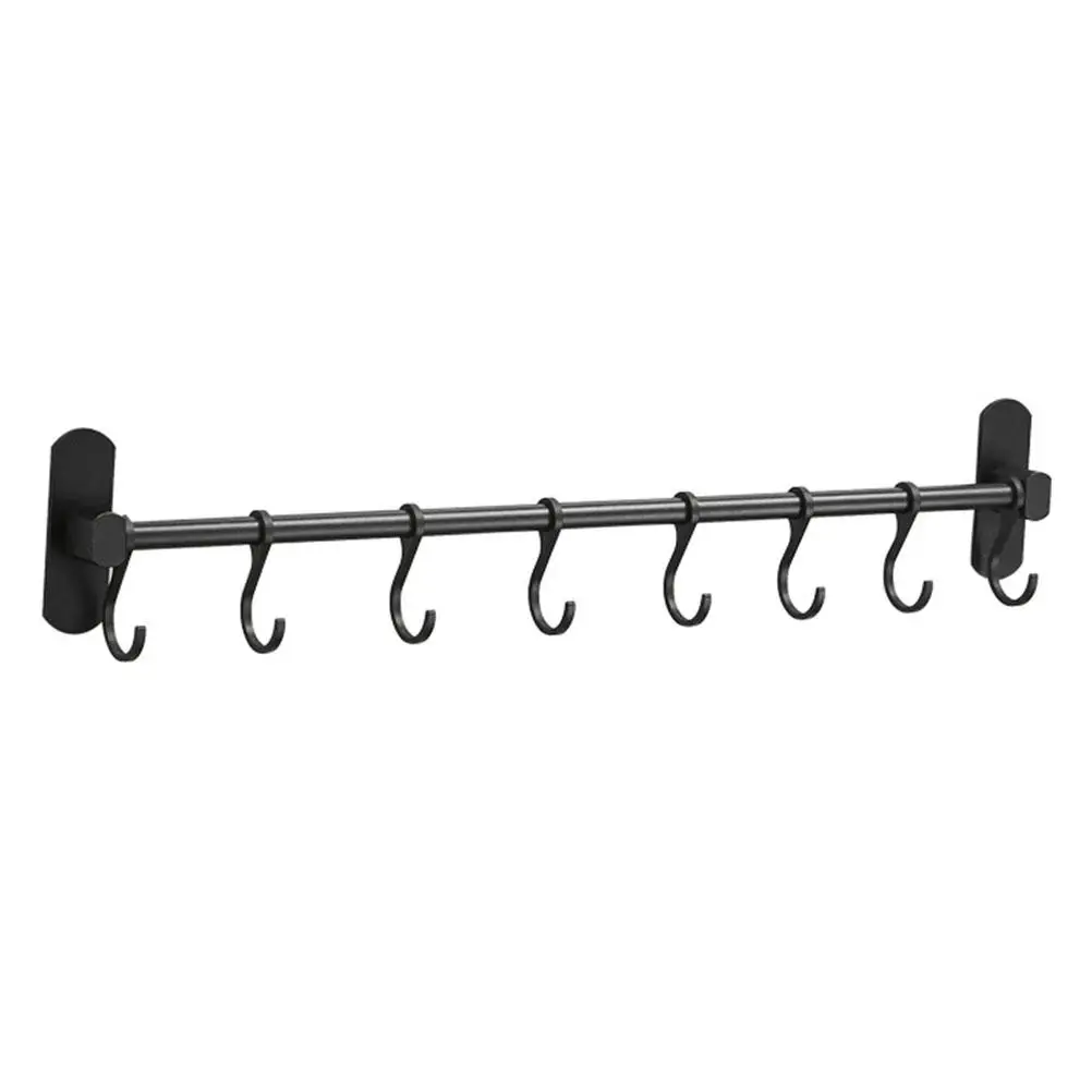 Kitchen Storage Rack Heavy Duty Movable Hooks Wall-mounted Space Saver Aluminum Bathroom Punching-free Racks For Kitchenware
Kitchen Storage Rack Heavy Duty Movable Hooks Wall-mounted Space Saver Aluminum Bathroom Punching-free Racks For Kitchenware