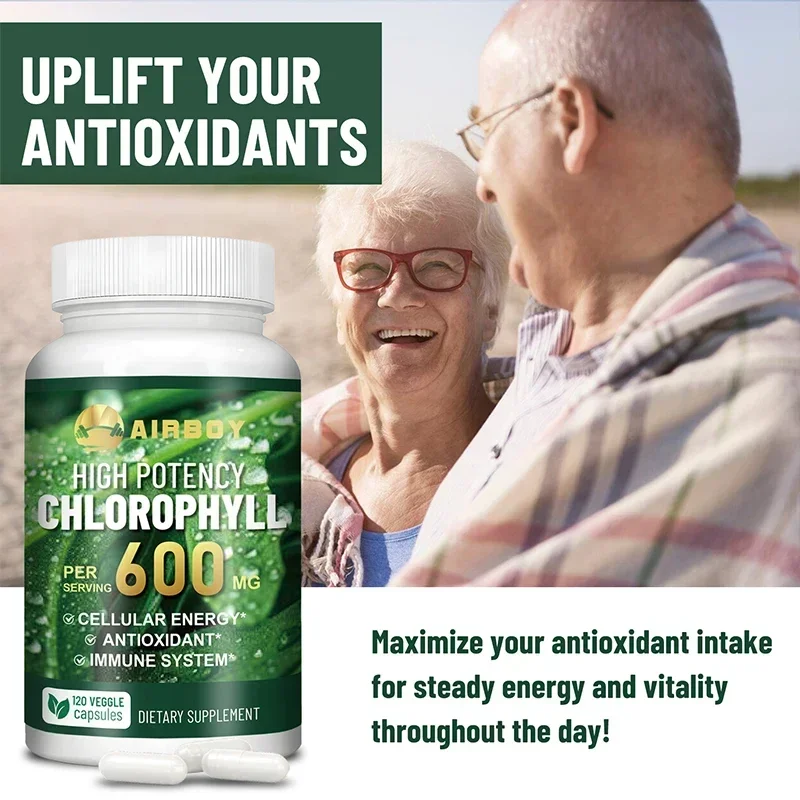 Chlorophyll Capsules 600mg - Healthy Detox, Supports Skin Health, Antioxidant, Non-GMOSupplementsSupplements
Chlorophyll Capsules 600mg - Healthy Detox, Supports Skin Health, Antioxidant, Non-GMOSupplementsSupplements