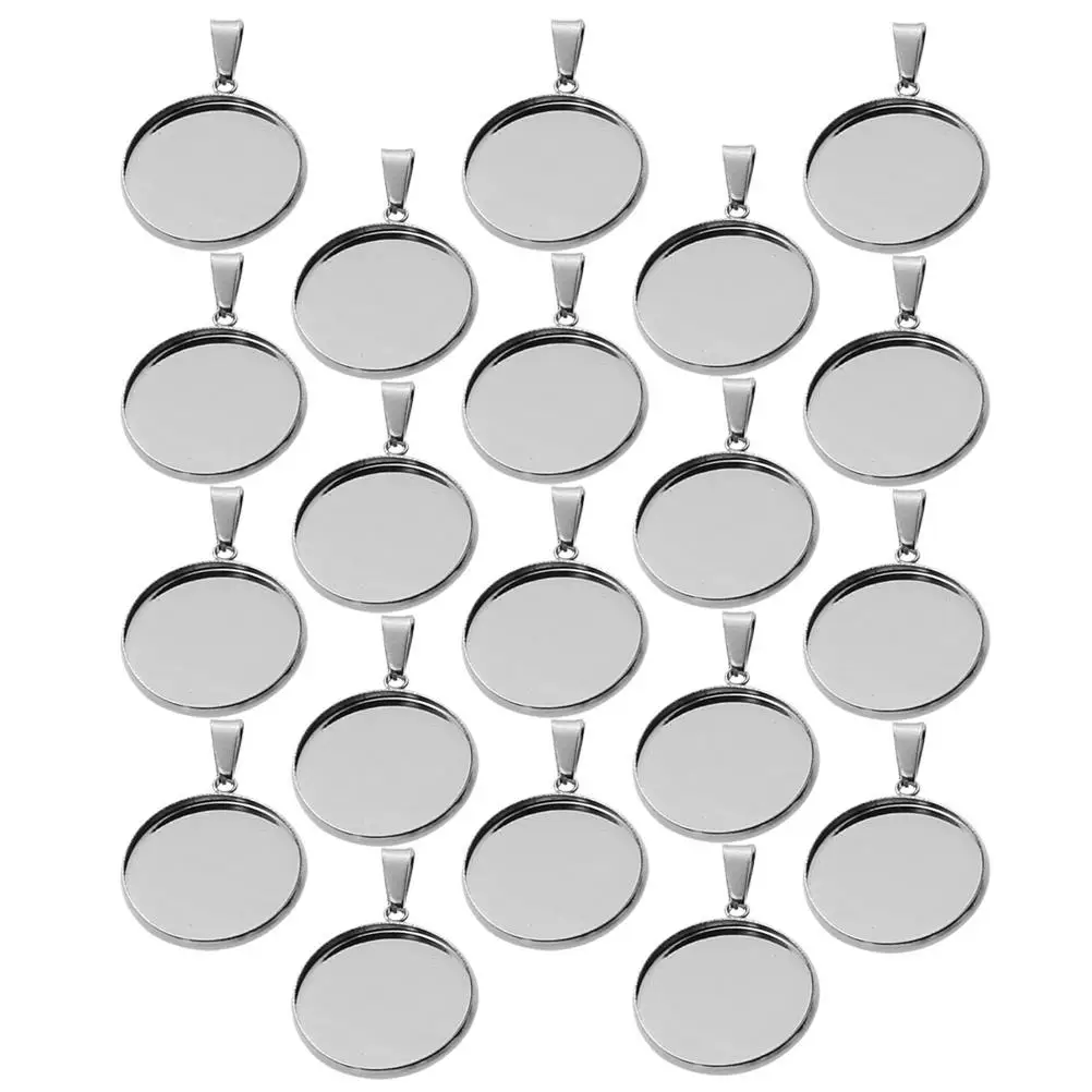 40 Pcs Stainless Steel Pendant Trays for DIY Jewelry Making Round Bezel Claw Kits Accessories Charm Hangers Craft Tray
40 Pcs Stainless Steel Pendant Trays for DIY Jewelry Making Round Bezel Claw Kits Accessories Charm Hangers Craft Tray