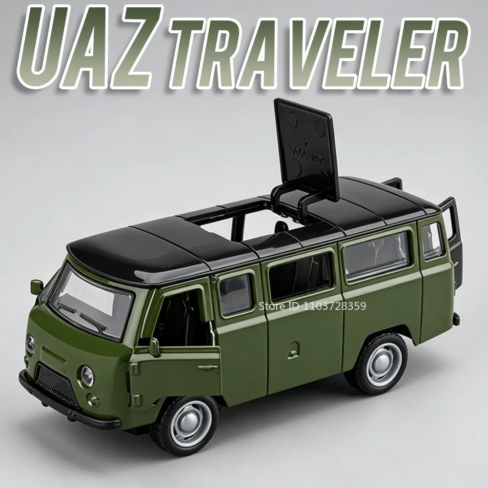 1:36 Model Toy UAZ Traveler Miniature Cars Alloy Diecast Pull Back Doors Opened Simulation Interior Educational Vehicle Models
1:36 Model Toy UAZ Traveler Miniature Cars Alloy Diecast Pull Back Doors Opened Simulation Interior Educational Vehicle Models