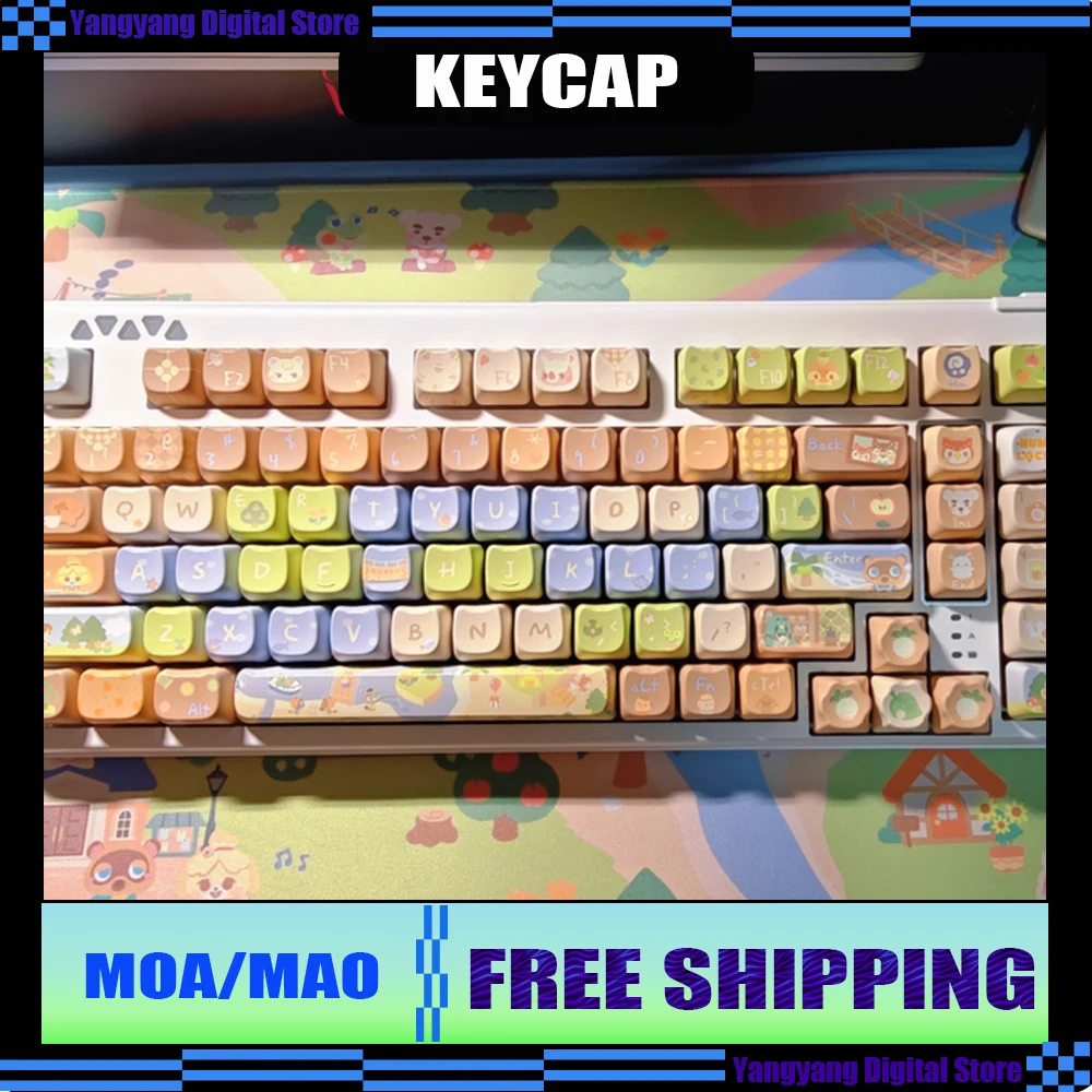 Animal Crossing Keycaps MOA/MAO PBT Material Thermal Sublimation Process 142 Keys for MX Switch Mechanical Keyboard Keycaps
Animal Crossing Keycaps MOA/MAO PBT Material Thermal Sublimation Process 142 Keys for MX Switch Mechanical Keyboard Keycaps