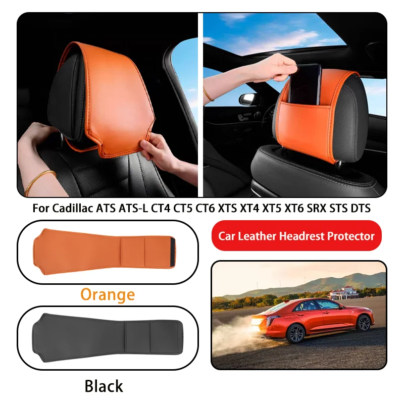 Leather Car Headrest Cover Anti-dirty and Wear-resistant For Cadillac ATS ATS-L CT4 CT5 CT6 XTS XT4 XT5 XT6 SRX STS DTS
Leather Car Headrest Cover Anti-dirty and Wear-resistant For Cadillac ATS ATS-L CT4 CT5 CT6 XTS XT4 XT5 XT6 SRX STS DTS