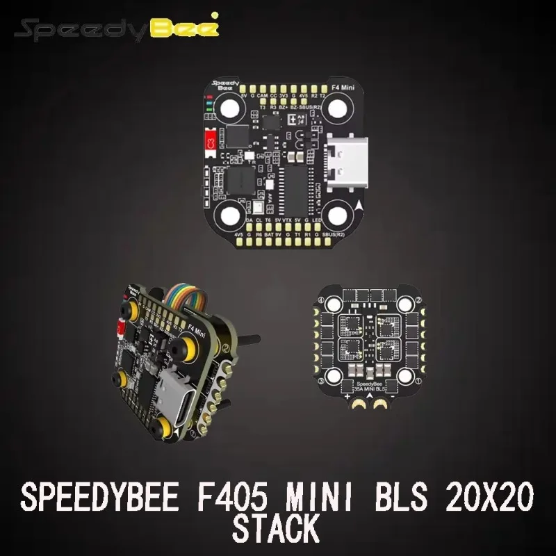SpeedyBee F405 Mini BLS 20x20 Stack, F405 FC & 35A BLHeli_S ESC for 3-6S FPV Drone, Easy Installation for Builders
SpeedyBee F405 Mini BLS 20x20 Stack, F405 FC & 35A BLHeli_S ESC for 3-6S FPV Drone, Easy Installation for Builders