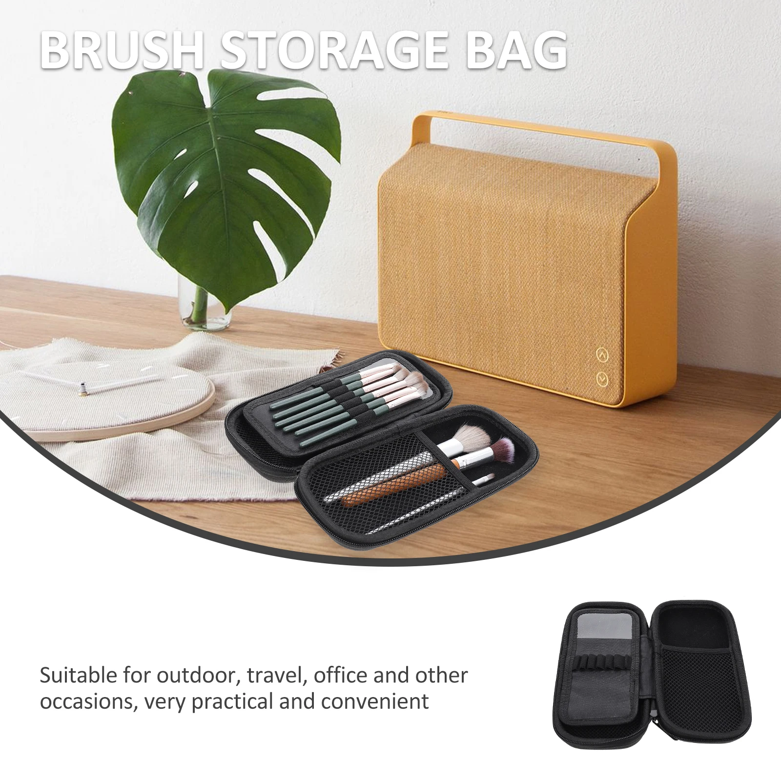 High Quality Brush Storage EVA Durable Lightweight Portable Beauty Tool Bag for Travel Portable Makeup Bag Office Use
High Quality Brush Storage EVA Durable Lightweight Portable Beauty Tool Bag for Travel Portable Makeup Bag Office Use