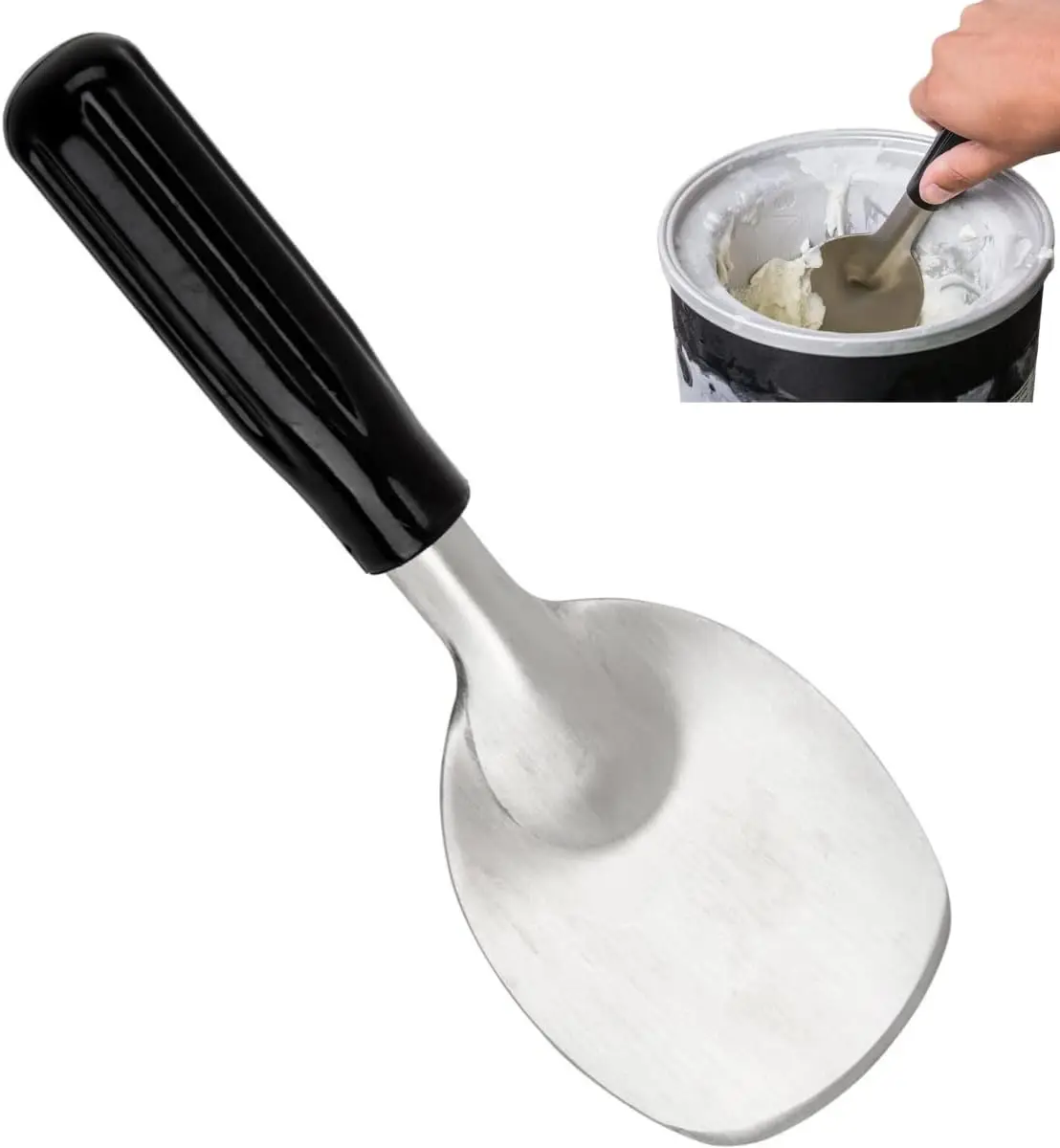 Stainless Steel Ice Cream Spade Scoop with Non-Slip Handle - Perfect for Hard Frozen Treats
Stainless Steel Ice Cream Spade Scoop with Non-Slip Handle - Perfect for Hard Frozen Treats