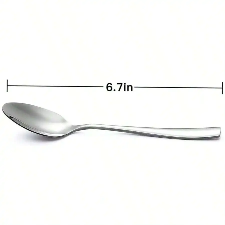 12-Piece Stainless Steel Teaspoon 6.7 Inches
12-Piece Stainless Steel Teaspoon 6.7 Inches