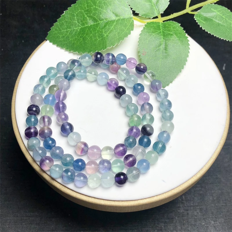 Natural Fluorite Triple Circle Bracelet Gemstone Reiki Healing Jewelry Energy Crystal Holiday Gift 1PCS
Natural Fluorite Triple Circle Bracelet Gemstone Reiki Healing Jewelry Energy Crystal Holiday Gift 1PCS
