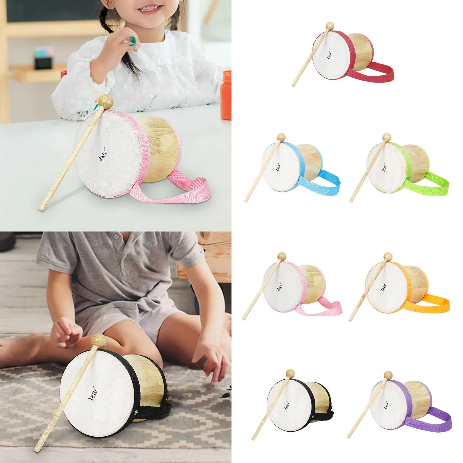 Kids Drum Set, Wooden Drum Set with Carry Strap, Wooden Drum Sticks Toy Drum Set Musical Instrument Drum Set for Girls Boys
Kids Drum Set, Wooden Drum Set with Carry Strap, Wooden Drum Sticks Toy Drum Set Musical Instrument Drum Set for Girls Boys