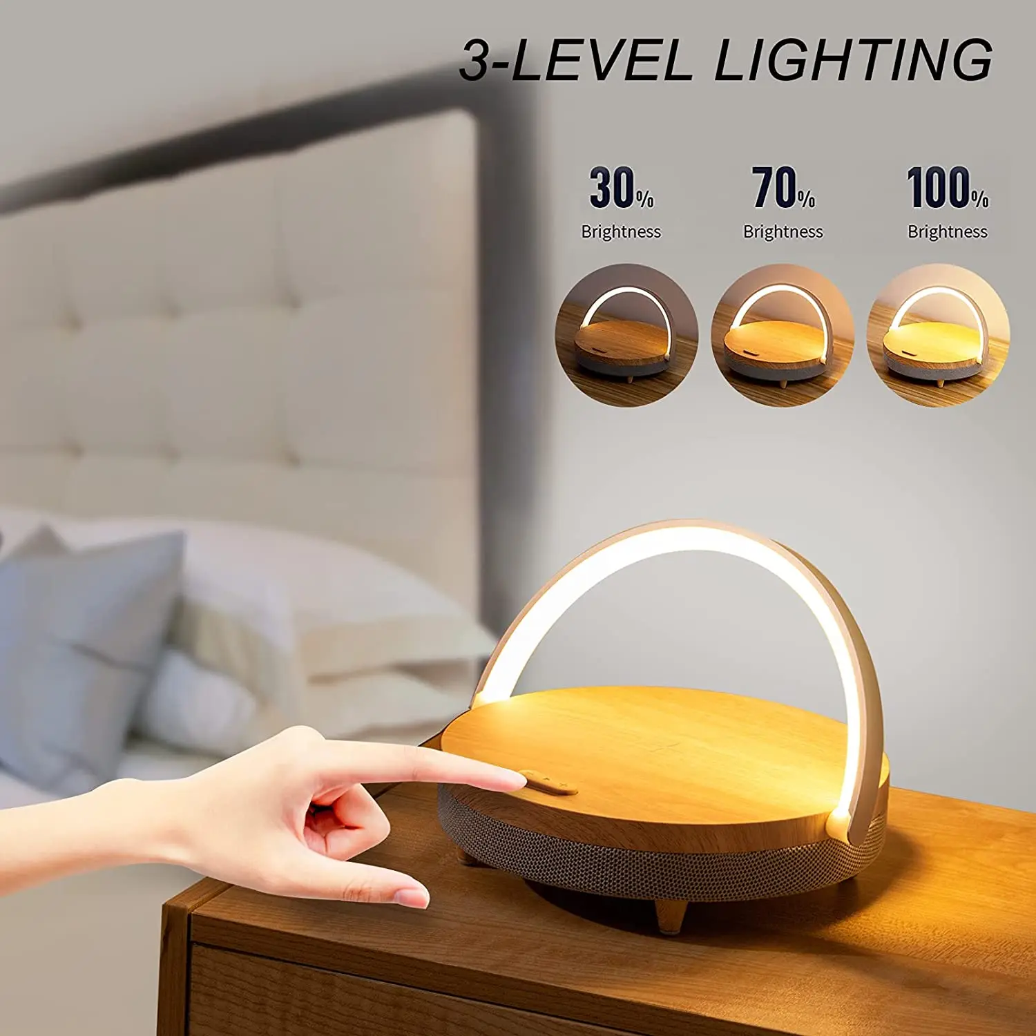 Bluetooth Speaker Wood Wireless Chargers LED Lamp 15W High Power Fast Charging Stand for iPhone 14 13 13Pro 12 Phone Holder
Bluetooth Speaker Wood Wireless Chargers LED Lamp 15W High Power Fast Charging Stand for iPhone 14 13 13Pro 12 Phone Holder
