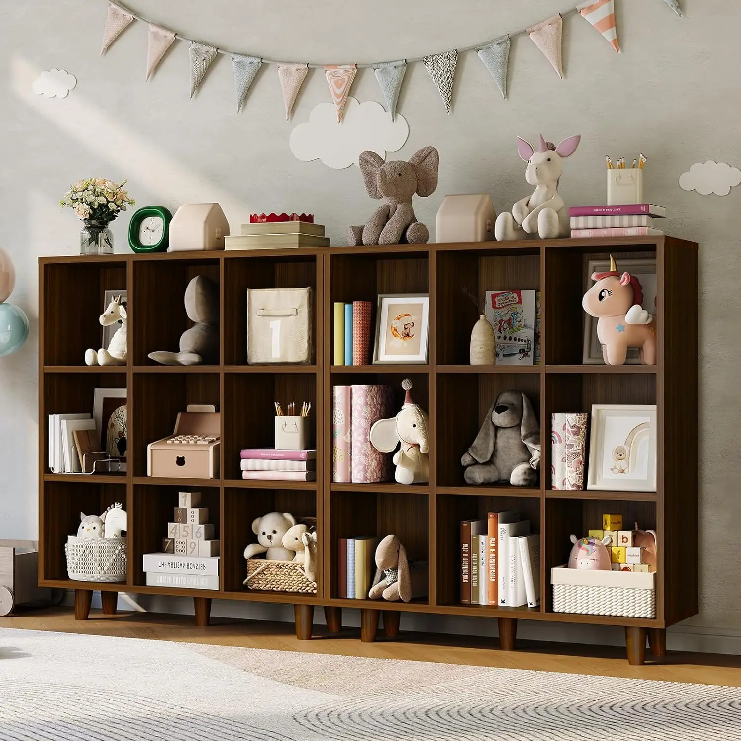 9 Cube Rustic Brown Wood Bookshelf Storage Organizer Open Bookcase Display Shelf for Living Room,Home Office, Bedroom
9 Cube Rustic Brown Wood Bookshelf Storage Organizer Open Bookcase Display Shelf for Living Room,Home Office, Bedroom