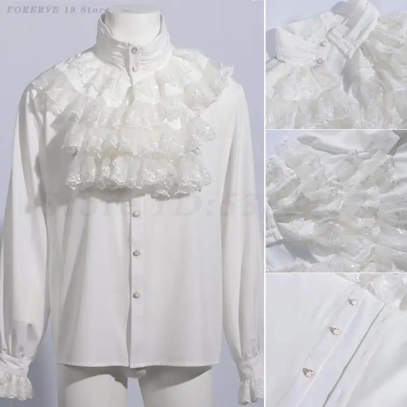 Men's Long Sleeve Shirt Steampunk Pleated Shirts Medieval Gothic Style Top Autumn Vintage Versatile Stand Up Collar Inner Wear
Men's Long Sleeve Shirt Steampunk Pleated Shirts Medieval Gothic Style Top Autumn Vintage Versatile Stand Up Collar Inner Wear