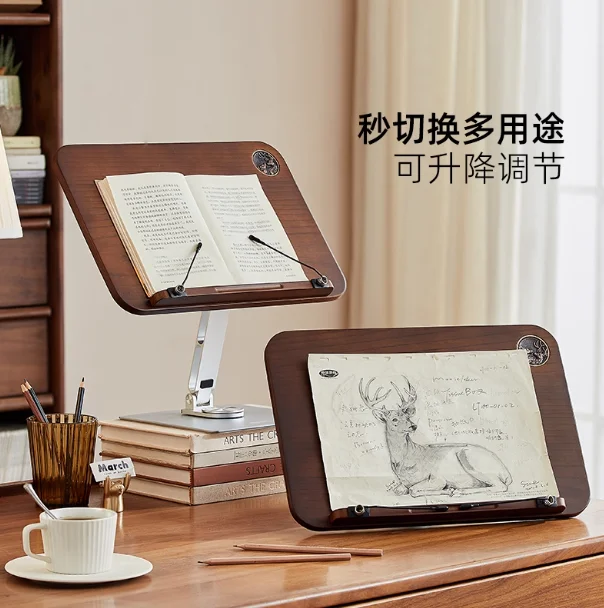Solid wood rotating reading bookshelf children's picture book reading bracket flat reading artifact
Solid wood rotating reading bookshelf children's picture book reading bracket flat reading artifact