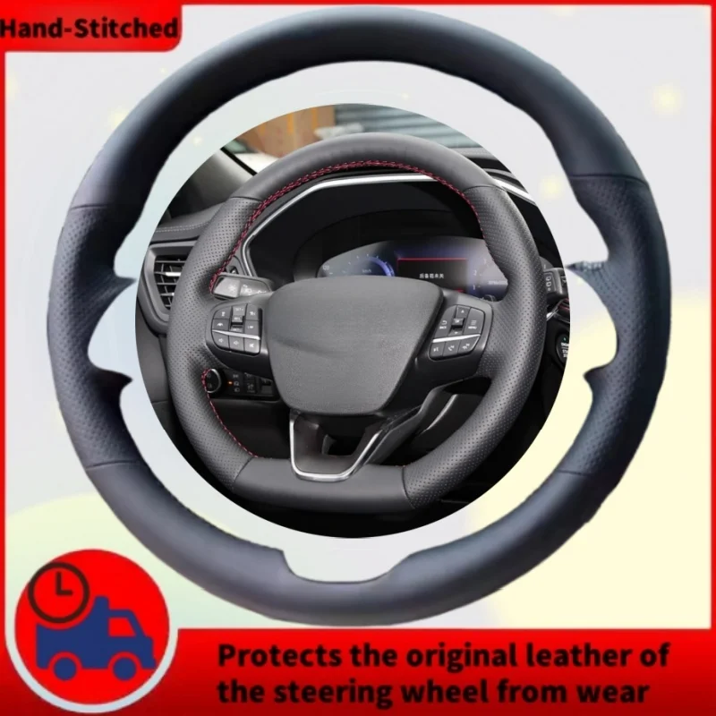 DIY Custom High-quality Breathable Genuine Leather Steering Wheel Cover For Ford Focus Mk2 Mk3 Fiesta Ranger Mondeo S-MAX Kuga
DIY Custom High-quality Breathable Genuine Leather Steering Wheel Cover For Ford Focus Mk2 Mk3 Fiesta Ranger Mondeo S-MAX Kuga
