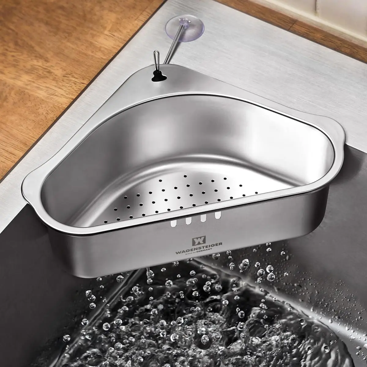 304 Stainless Steel Triangular Drain Basket, Suction Cup Sink Organizer, Kitchen Rack for Residue Filtration
304 Stainless Steel Triangular Drain Basket, Suction Cup Sink Organizer, Kitchen Rack for Residue Filtration