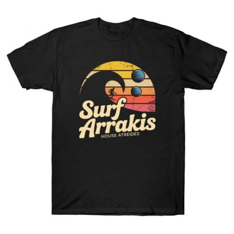 Visit Arrakis Vintage Distressed Surf DUNE Sic fi fan Gift t shirt 100% cotton tee Short-sleeve Graphic clothes All size Tops
Visit Arrakis Vintage Distressed Surf DUNE Sic fi fan Gift t shirt 100% cotton tee Short-sleeve Graphic clothes All size Tops