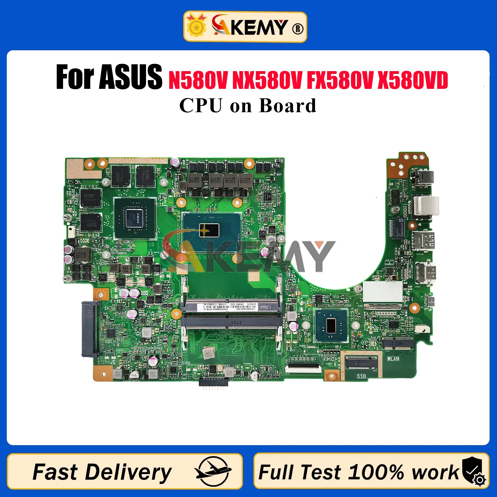 X580VD Laptop Motherboard For ASUS VivoBook X580V N580V NX580V FX580V X580VD X580VN Mainboard With CPU 100% tests OK fast ship
X580VD Laptop Motherboard For ASUS VivoBook X580V N580V NX580V FX580V X580VD X580VN Mainboard With CPU 100% tests OK fast ship