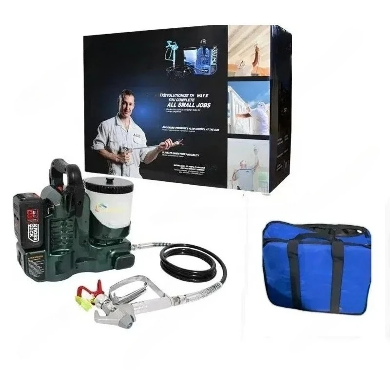 21V Battery Powered Cordless Quickshot Mini Airless Paint Sprayer
21V Battery Powered Cordless Quickshot Mini Airless Paint Sprayer
