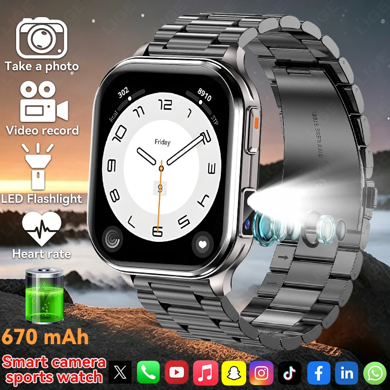 BT Call Recording Smart Watch 2026 New Camera Photos Record Video Health Monitor Waterproof Sports Fitness Smart Watch Men Women
BT Call Recording Smart Watch 2026 New Camera Photos Record Video Health Monitor Waterproof Sports Fitness Smart Watch Men Women