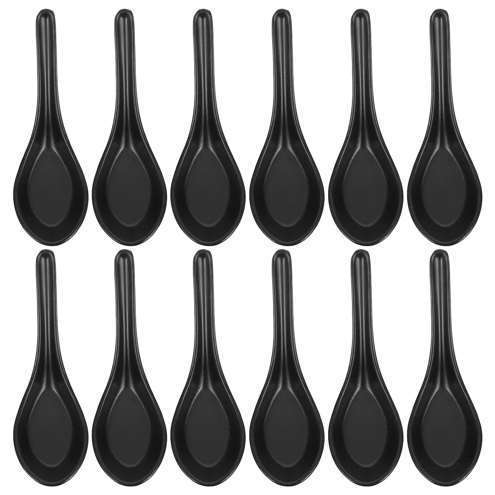12 Pcs Black Matte Melamine Soup Spoons Deep Rice Spoon Creative Kitchenware Portable Easy Clean Nonstick Surface Temperature
12 Pcs Black Matte Melamine Soup Spoons Deep Rice Spoon Creative Kitchenware Portable Easy Clean Nonstick Surface Temperature