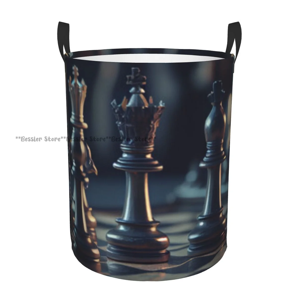 Chess Pieces Illustration Waterproof Storage Bag Household Dirty Laundry Basket Folding Clothes Organizer
Chess Pieces Illustration Waterproof Storage Bag Household Dirty Laundry Basket Folding Clothes Organizer