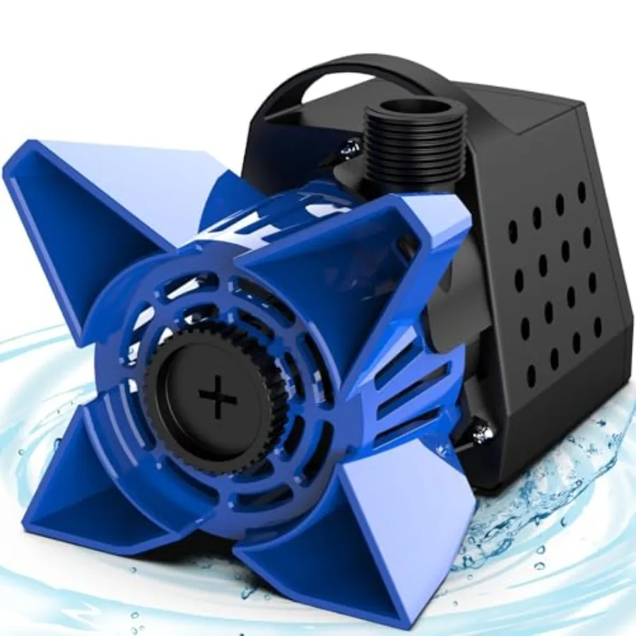 3200GPH Pond Pump for Garden Ponds, Fountains, Waterfalls, Water Circulation: Blue Submersible Pump, 200W, 20FT Lift Height, 33
3200GPH Pond Pump for Garden Ponds, Fountains, Waterfalls, Water Circulation: Blue Submersible Pump, 200W, 20FT Lift Height, 33