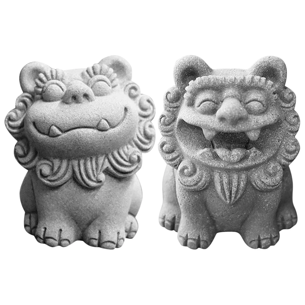 2Pcs Sitting Chinese Guardian Lion Sculpture Lion Decor Mini Desktop Ornament Office Home Decoration Miniature Crafts
2Pcs Sitting Chinese Guardian Lion Sculpture Lion Decor Mini Desktop Ornament Office Home Decoration Miniature Crafts