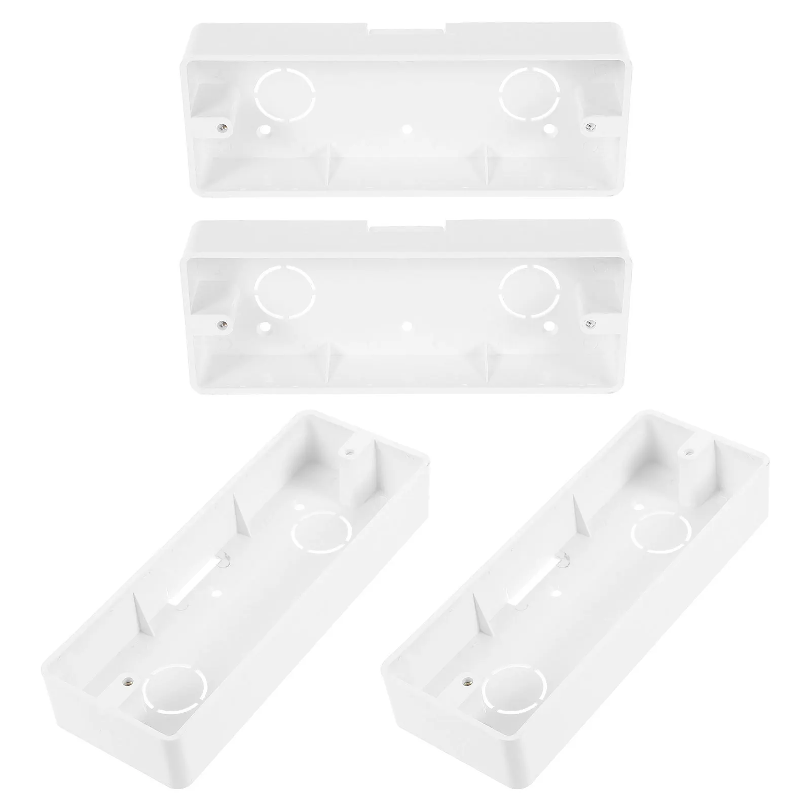 4Pcs PVC Electrical Junction Box Sturdy Easy Installation Wall Mounted Surface Mount Outlet Box for Versatile Electrical Use
4Pcs PVC Electrical Junction Box Sturdy Easy Installation Wall Mounted Surface Mount Outlet Box for Versatile Electrical Use
