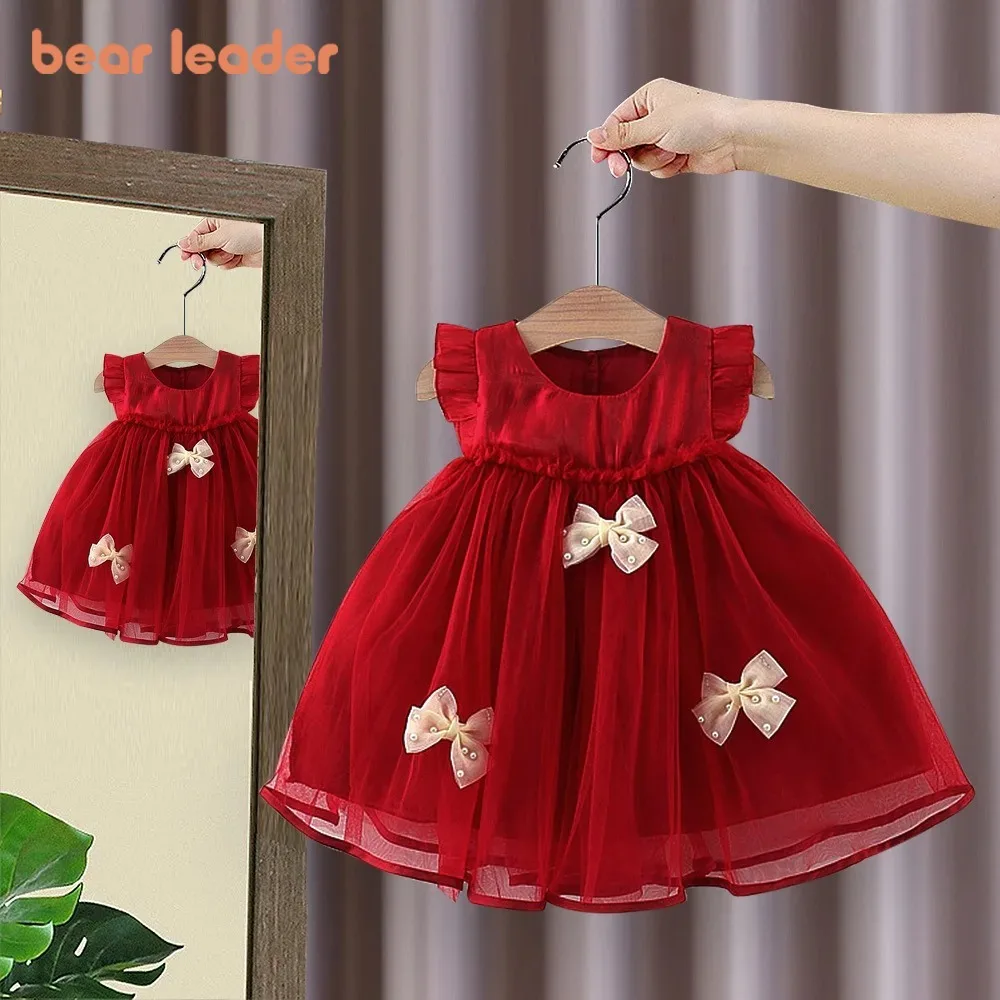 Bear Leader Red Cute Baby Girls' Dresses Summer New Bow Sleeveless Children's Clothing New Year and Christmas Princess Dress
Bear Leader Red Cute Baby Girls' Dresses Summer New Bow Sleeveless Children's Clothing New Year and Christmas Princess Dress