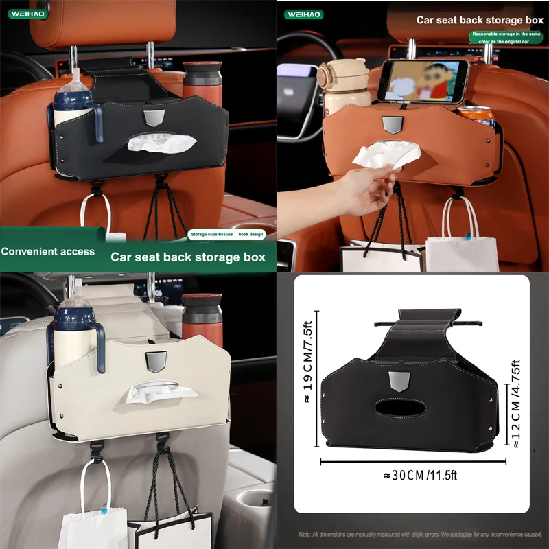 Car Backseat Organizer Storage Box 2 In 1 with Hook Auto Interior Decoration Drink Cup Tissue Phone Holder Travel Accessories 
Car Backseat Organizer Storage Box 2 In 1 with Hook Auto Interior Decoration Drink Cup Tissue Phone Holder Travel Accessories