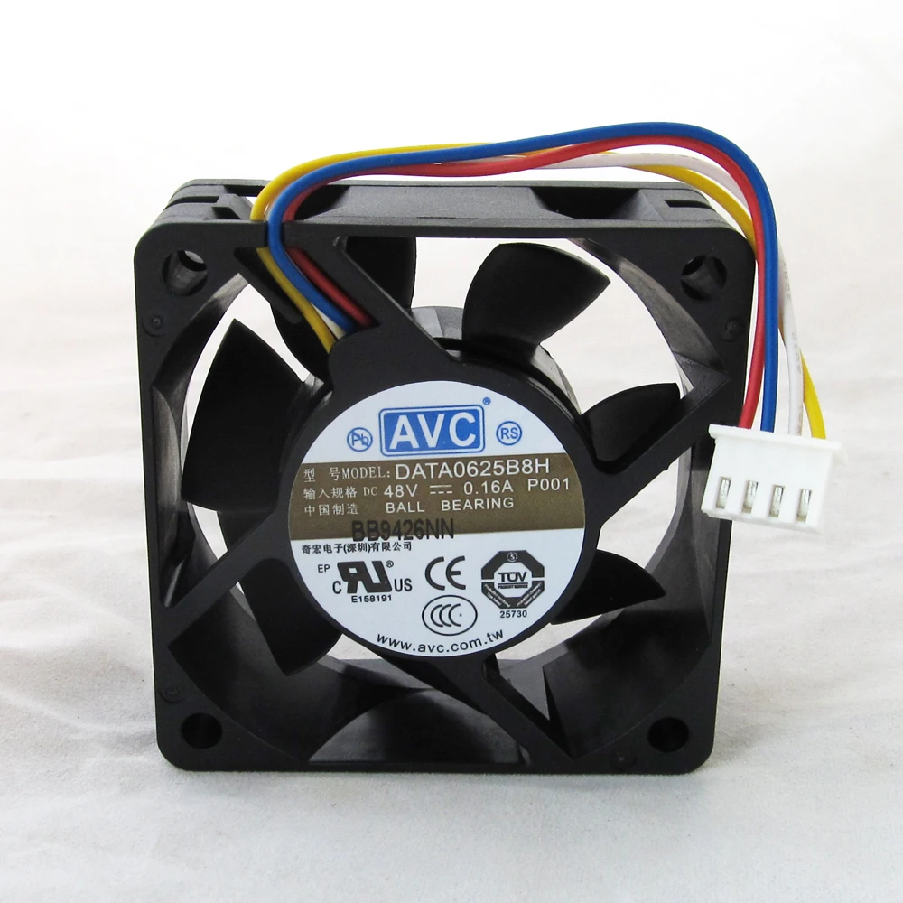 Для 10x AVC DC охлаждающий вентилятор DATA0625B8H 60x60x25 мм 6025 48 В 0,16 А 4-контактный разъем- 
Для 10x AVC DC охлаждающий вентилятор DATA0625B8H 60x60x25 мм 6025 48 В 0,16 А 4-контактный разъем-