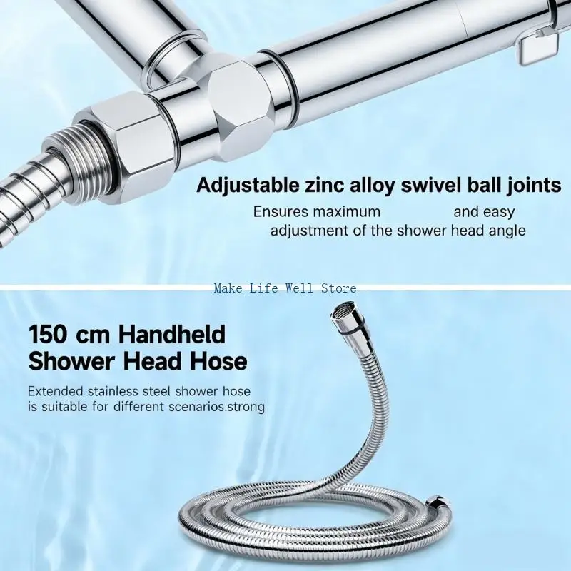 Auto Cleaning with Shower Head 10 Sprays Modes Pressure Output for Easy Cares
Auto Cleaning with Shower Head 10 Sprays Modes Pressure Output for Easy Cares