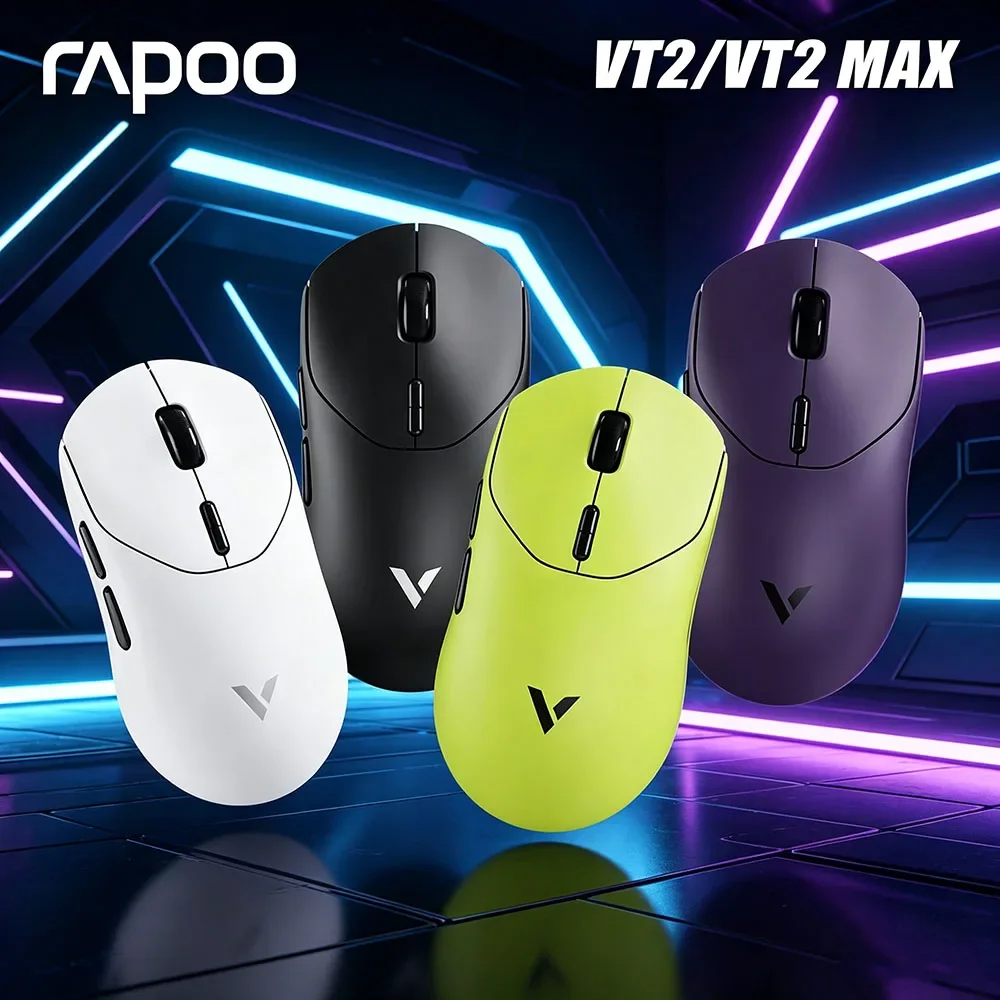 8K Polling Rate Ergonomic 53g Lightweight Rapoo VT2 MAX Wireless E sports Gaming Mouse Optical Sensor For Laptop PC
8K Polling Rate Ergonomic 53g Lightweight Rapoo VT2 MAX Wireless E sports Gaming Mouse Optical Sensor For Laptop PC