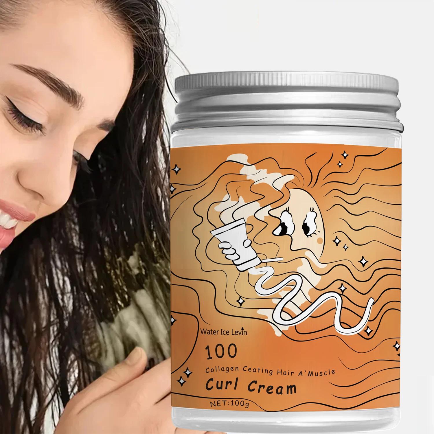 100g Water Bing Lai Curling Cream, Moisturizing Styling Gel, Defining Curl - Enhanced Smoothness and Elasticity - Suitable for Ordinary Hair with Vitality Curls
100g Water Bing Lai Curling Cream, Moisturizing Styling Gel, Defining Curl - Enhanced Smoothness and Elasticity - Suitable for Ordinary Hair with Vitality Curls