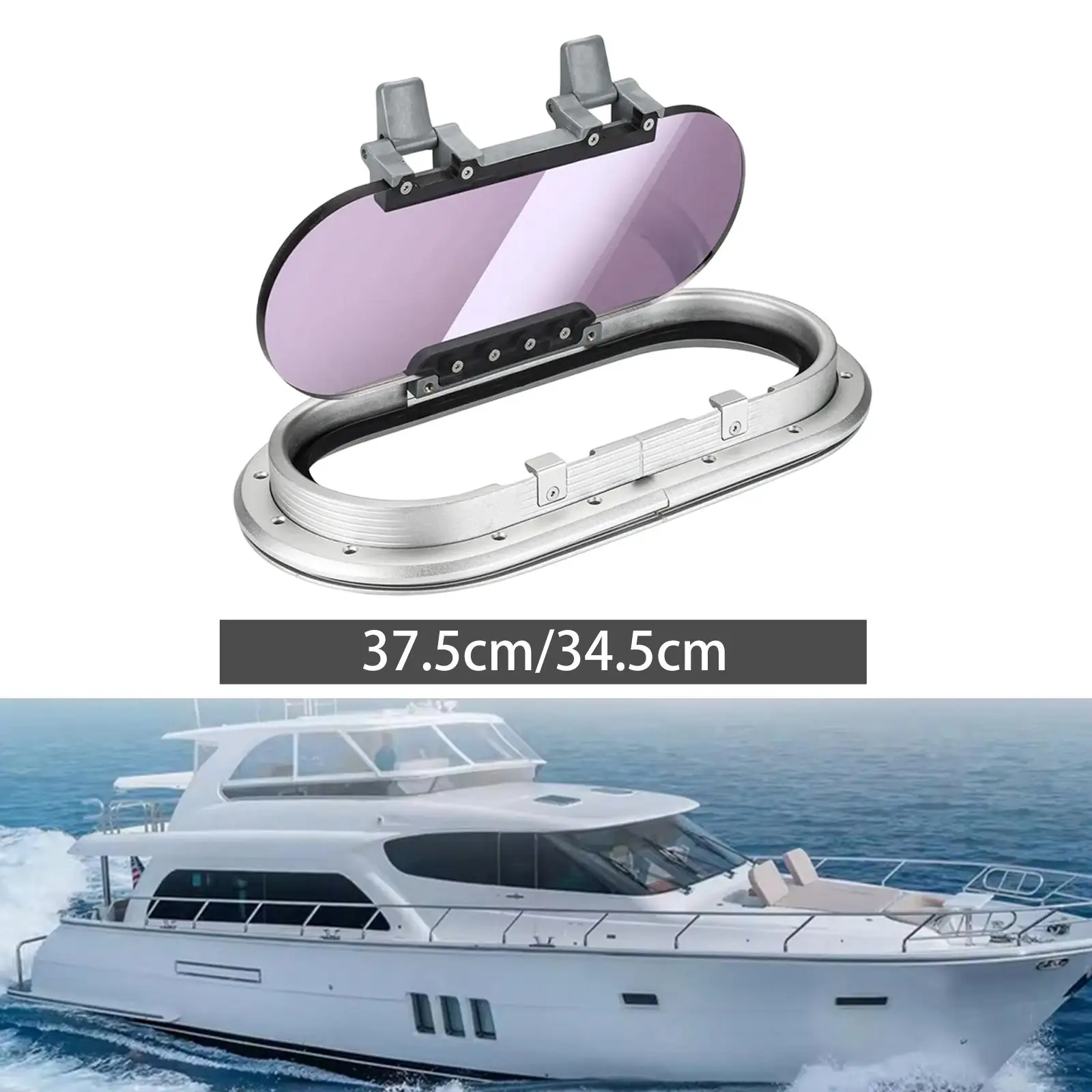 Aluminum Frame Boat Porthole Yacht Window Oval Accessory Multifunctional Sturdy Replace Parts RV Skylight Acrylic Lid
Aluminum Frame Boat Porthole Yacht Window Oval Accessory Multifunctional Sturdy Replace Parts RV Skylight Acrylic Lid
