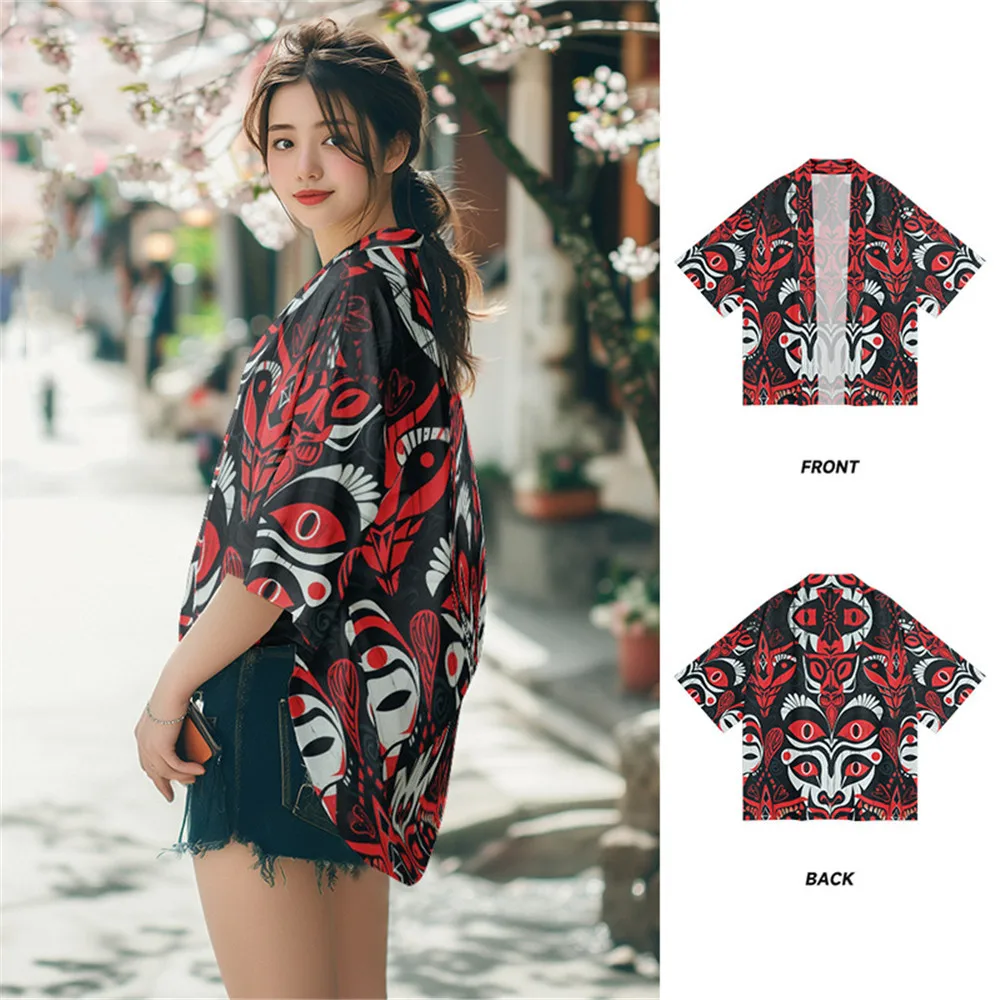 Japanese Kimono Cardigan Yukata Samurai Man Women Print Shirt Summer Beach Haori Harajuku Obi Japanese Asian Streetwear
Japanese Kimono Cardigan Yukata Samurai Man Women Print Shirt Summer Beach Haori Harajuku Obi Japanese Asian Streetwear