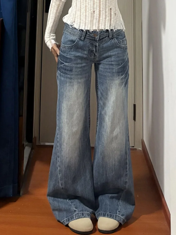 Джинсы женские больших размеров в американском ретро-стиле, белые, с эффектом потертости, осенние, прямые, широкие, удлиненные, свободного кроя, с эффектом похудения
Джинсы женские больших размеров в американском ретро-стиле, белые, с эффектом потертости, осенние, прямые, широкие, удлиненные, свободного кроя, с эффектом похудения