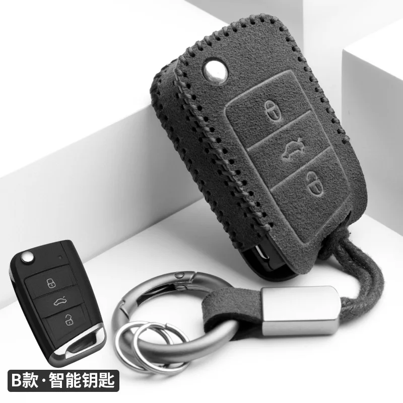 Suede Key Fob Cover Keychian for Volkswagen - Compatible with Lavida, Polo, Sagitar, Golf, Bora, Tiguan L, Beetle, and Tharu
Suede Key Fob Cover Keychian for Volkswagen - Compatible with Lavida, Polo, Sagitar, Golf, Bora, Tiguan L, Beetle, and Tharu