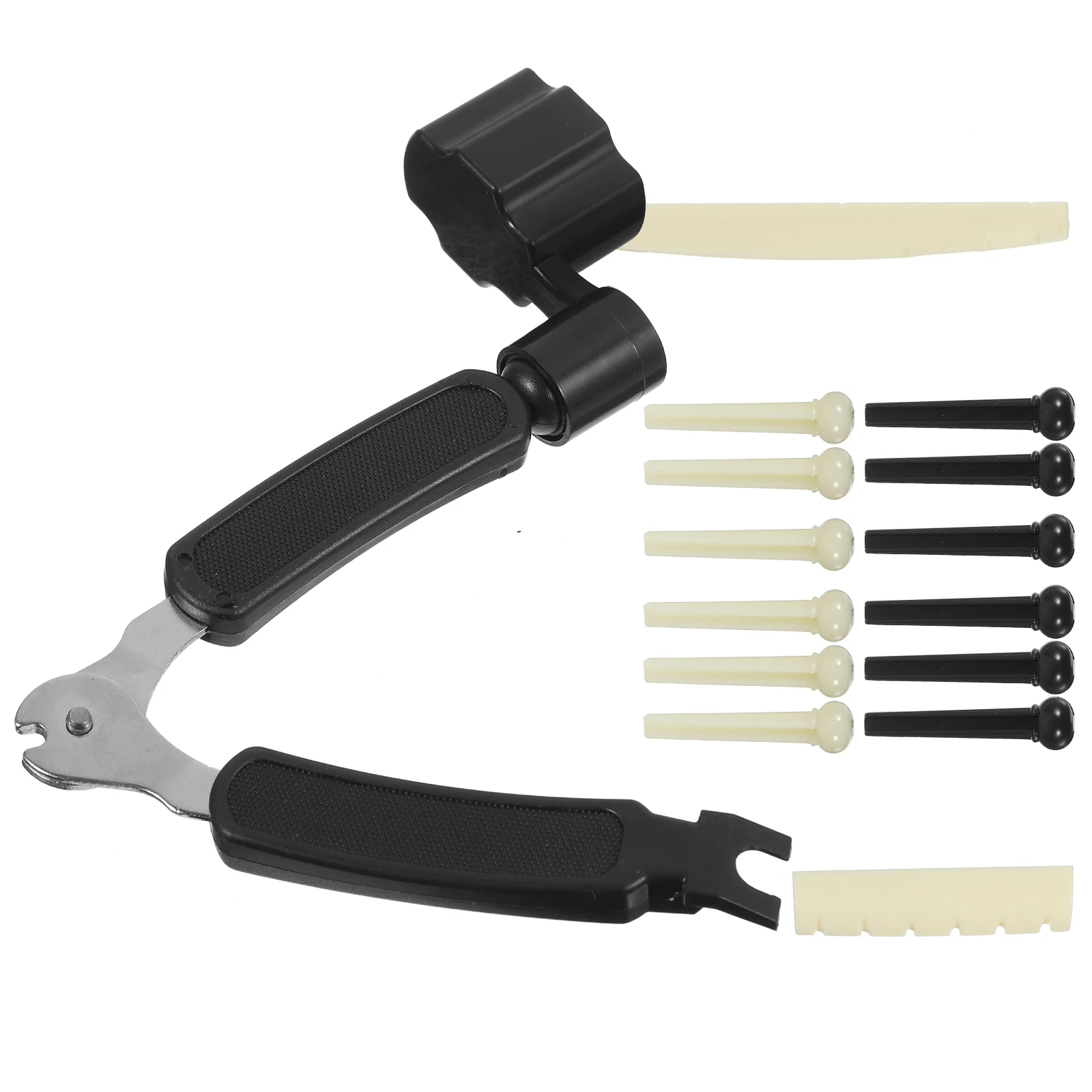 12 Guitar Bridge Pins 2 String Rests 1 Tool Kit Plastic Pegs Acoustic Guitar Parts Accessories String Winder Disassembler
12 Guitar Bridge Pins 2 String Rests 1 Tool Kit Plastic Pegs Acoustic Guitar Parts Accessories String Winder Disassembler