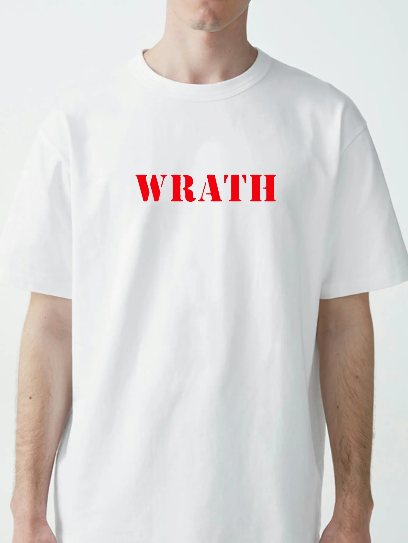 WRATH letter Men T-Shirt fashion Streetwear Short Sleeve Casual O-Neck Tshirts summer Hipster Style Breathable Loose topTees
WRATH letter Men T-Shirt fashion Streetwear Short Sleeve Casual O-Neck Tshirts summer Hipster Style Breathable Loose topTees