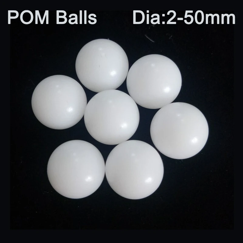 Dia 2mm-50mm Precision Solid POM Plastic Ball Polyoxymethylene Plastic Rolling Bead White Precision Bearing Ball 1-500Pcs 
Dia 2mm-50mm Precision Solid POM Plastic Ball Polyoxymethylene Plastic Rolling Bead White Precision Bearing Ball 1-500Pcs
