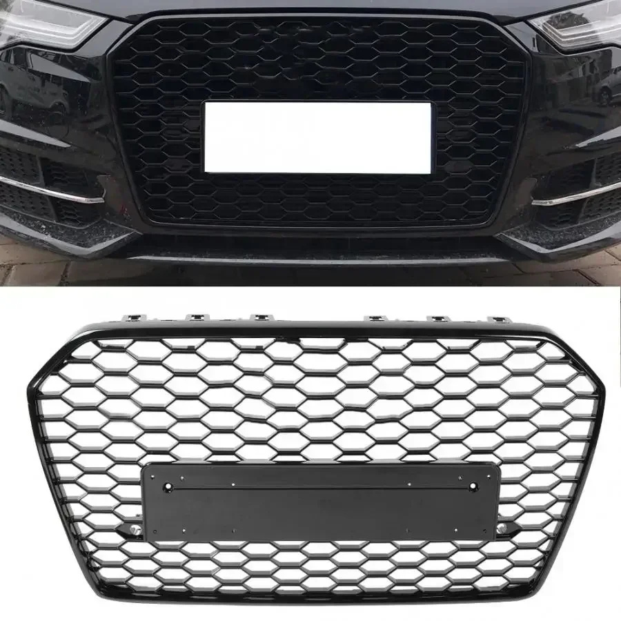 Car Front Grille For S6/RS6 Style Front Bumper Grille Mesh Hood Grill Grille for A6/S6 C7 16-18 For RS6 Grill
Car Front Grille For S6/RS6 Style Front Bumper Grille Mesh Hood Grill Grille for A6/S6 C7 16-18 For RS6 Grill