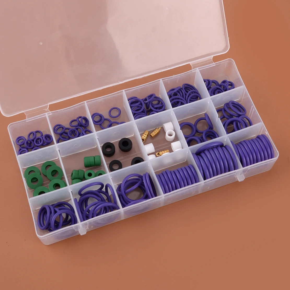 R22/R134a A/C O-Ring Seal Washer Gaskets Assortment Kit with Box Different Size Car Universal New High Quality
R22/R134a A/C O-Ring Seal Washer Gaskets Assortment Kit with Box Different Size Car Universal New High Quality