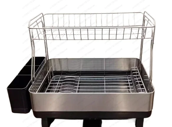 304 stainless steel dishes double drain rack cup drying rack chopstick holder knife holder kitchen with drain bowl holder 
304 stainless steel dishes double drain rack cup drying rack chopstick holder knife holder kitchen with drain bowl holder
