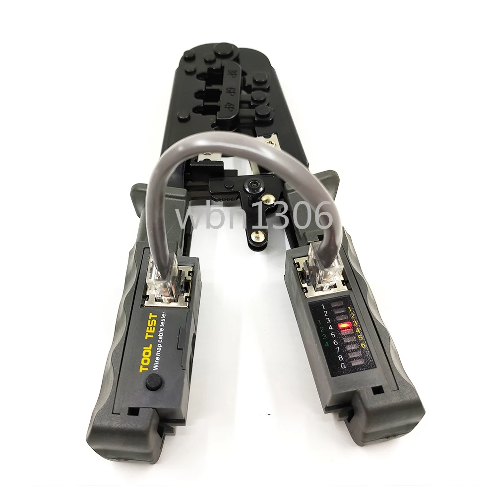 Three-purpose network pliers, network cable, telephone cable interruption tool, crystal head crimping pliers, with tester
Three-purpose network pliers, network cable, telephone cable interruption tool, crystal head crimping pliers, with tester