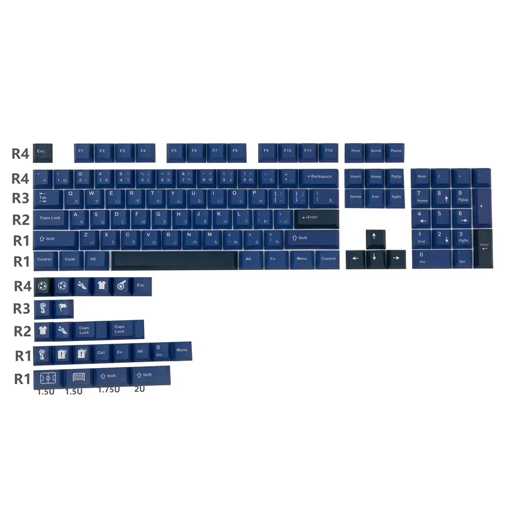 Striker keycap PBT five-sided sublimation personality Japanese original high mechanical keyboard special full set of keys
Striker keycap PBT five-sided sublimation personality Japanese original high mechanical keyboard special full set of keys
